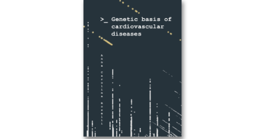 Omslag proefschrift 'Genetic basis of cardiovascular diseases'